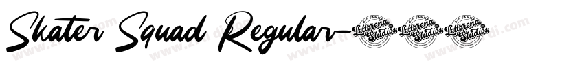 Skater Squad Regular字体转换